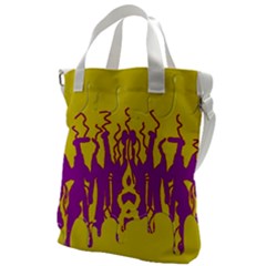 Yellow And Purple In Harmony Canvas Messenger Bag