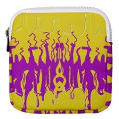 Yellow And Purple In Harmony Mini Square Pouch