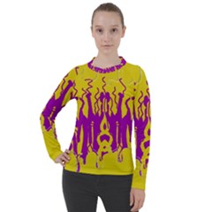 Yellow And Purple In Harmony Women s Pique Long Sleeve T-shirt