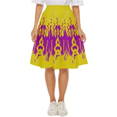 Yellow And Purple In Harmony Classic Short Skirt