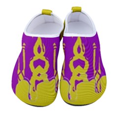 Yellow And Purple In Harmony Men s Sock-style Water Shoes