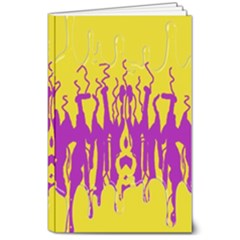 Yellow And Purple In Harmony 8  X 10  Softcover Notebook