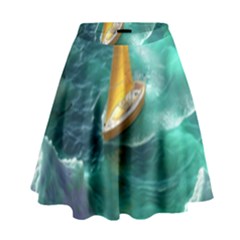 Lion King Of The Jungle Nature High Waist Skirt