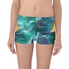 Mountain Wolf Tree Nature Moon Boyleg Bikini Bottoms