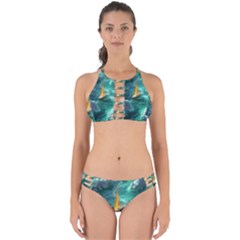 Valley Night Mountains Perfectly Cut Out Bikini Set