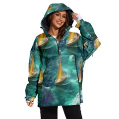 Mountains Sunset Landscape Nature Women s Ski And Snowboard Jacket