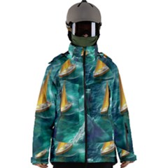 Valley Night Mountains Men s Zip Ski And Snowboard Waterproof Breathable Jacket