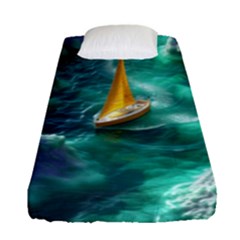 Dolphin Sea Ocean Fitted Sheet (single Size)