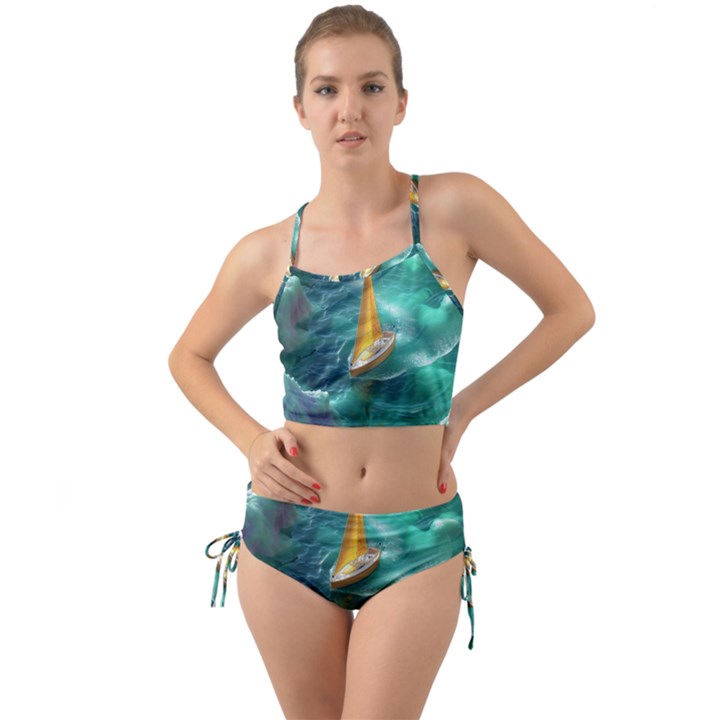 Dolphin Sea Ocean Mini Tank Bikini Set