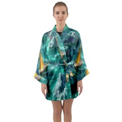 Dolphin Sea Ocean Long Sleeve Satin Kimono