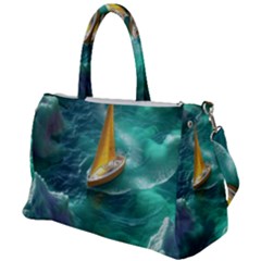Dolphin Sea Ocean Duffel Travel Bag by Cemarart