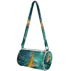 Dolphins Sea Ocean Mini Cylinder Bag by Cemarart