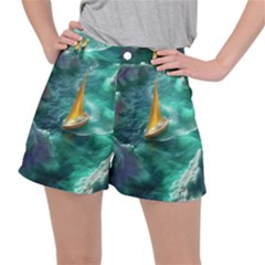 Countryside Landscape Nature Women s Ripstop Shorts