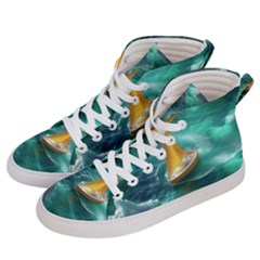 Seascape Boat Sailing Men s Hi-top Skate Sneakers