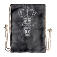 Lion King Of The Jungle Nature Drawstring Bag (large)