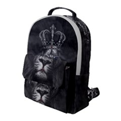 Lion King Of The Jungle Nature Flap Pocket Backpack (large)