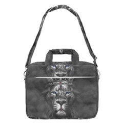 Lion King Of The Jungle Nature Macbook Pro 13  Shoulder Laptop Bag  by Cemarart