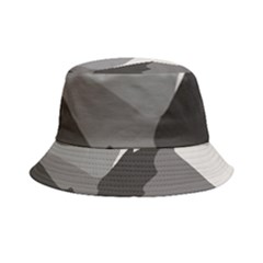 Mountain Wolf Tree Nature Moon Inside Out Bucket Hat by Cemarart