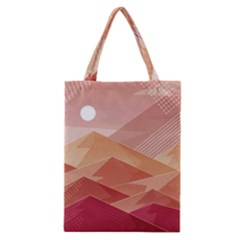Mountains Sunset Landscape Nature Classic Tote Bag by Cemarart