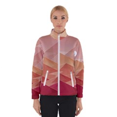 Mountains Sunset Landscape Nature Women s Bomber Jacket