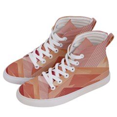 Mountains Sunset Landscape Nature Women s Hi-top Skate Sneakers by Cemarart