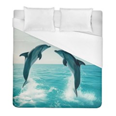 Dolphin Sea Ocean Duvet Cover (full/ Double Size)