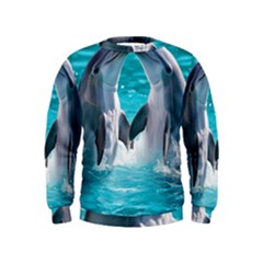 Dolphins Sea Ocean Kids  Sweatshirt
