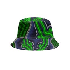 Authentic Aboriginal Art - After The Rain Bucket Hat (kids) by hogartharts