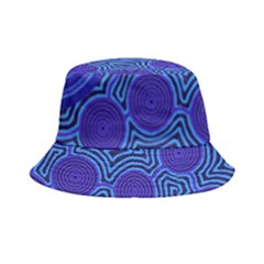 Authentic Aboriginal Art - Rivers Around Us Bucket Hat