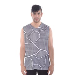 Authentic Aboriginal Art - Farm-lands3 Men s Basketball Tank Top