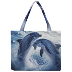 Dolphins Sea Ocean Water Mini Tote Bag