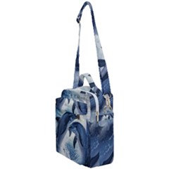 Dolphins Sea Ocean Water Crossbody Day Bag by Cemarart