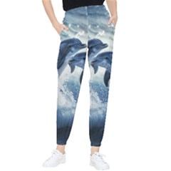 Dolphins Sea Ocean Water Women s Tapered Pants by Cemarart