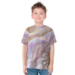 Silk Waves Abstract Kids  Cotton T-shirt