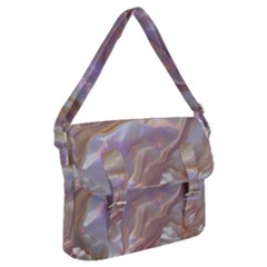 Silk Waves Abstract Buckle Messenger Bag by Cemarart