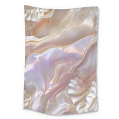Silk Waves Abstract Large Tapestry
