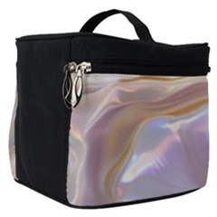 Silk Waves Abstract Make Up Travel Bag (small) by Cemarart