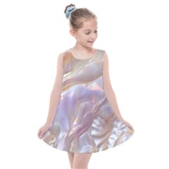 Silk Waves Abstract Kids  Summer Dress