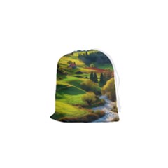 Countryside Landscape Nature Drawstring Pouch (xs)