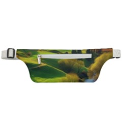 Countryside Landscape Nature Active Waist Bag by Cemarart