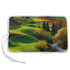 Countryside Landscape Nature Pen Storage Case (s) by Cemarart