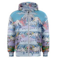 Art Psychedelic Mountain Men s Zipper Hoodie