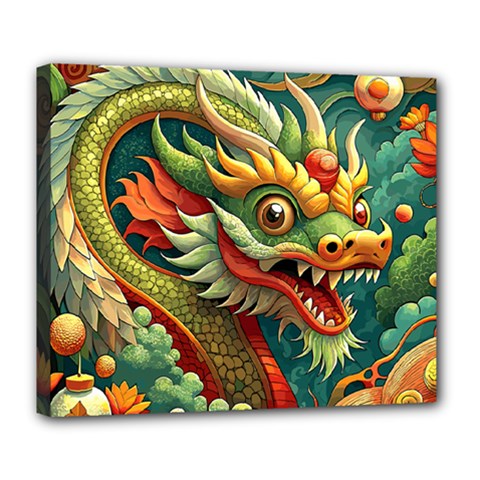 Chinese New Year ¨c Year Of The Dragon Deluxe Canvas 24  X 20  (stretched)