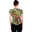 Chinese New Year – Year of the Dragon Crew Neck Crop Top View2