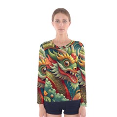 Chinese New Year ¨c Year Of The Dragon Women s Long Sleeve T-shirt