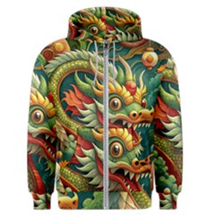 Chinese New Year ¨c Year Of The Dragon Men s Zipper Hoodie