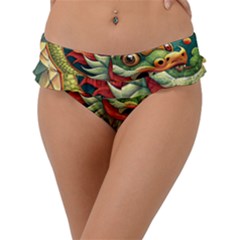 Chinese New Year ¨c Year Of The Dragon Frill Bikini Bottoms