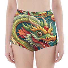 Chinese New Year ¨c Year Of The Dragon High-waisted Bikini Bottoms