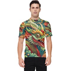 Chinese New Year ¨c Year Of The Dragon Men s Short Sleeve Rash Guard