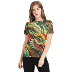 Chinese New Year ¨c Year Of The Dragon Women s Short Sleeve Rash Guard by Valentinaart